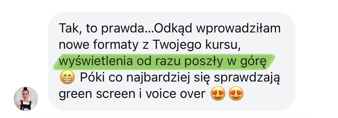 Opinia: wyświetlenia od razu poszły w górę